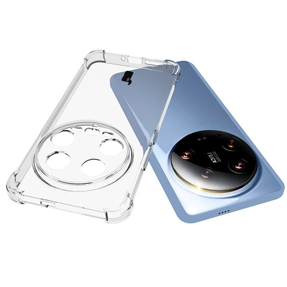 Bizon Case Clear Pack tok + 2x kijelzőfólia Xiaomi 14 Ultra tiszta - 5