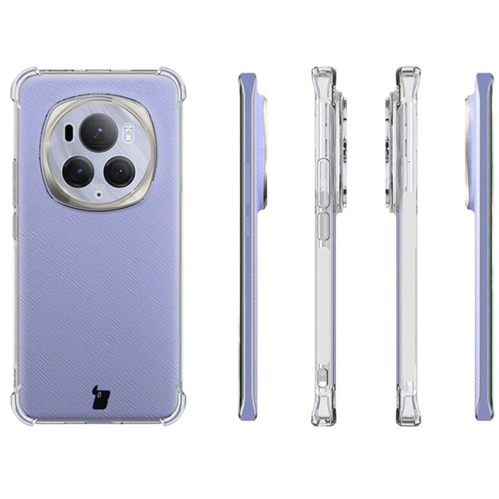 Bizon Case Clear Pack carcasa + 2x film protector pentru ecran Honor Magic6 Pro transparent - 4