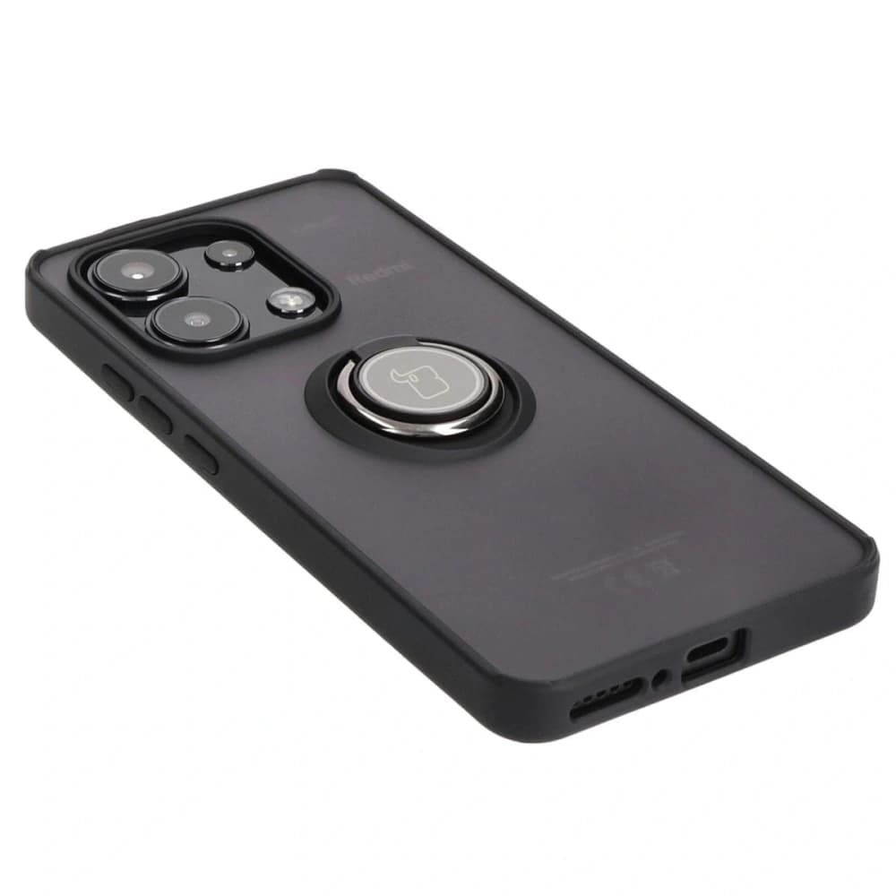 Bizon Case Hybrid Ring Xiaomi Redmi Note 13 4G smoky with a black frame - 4