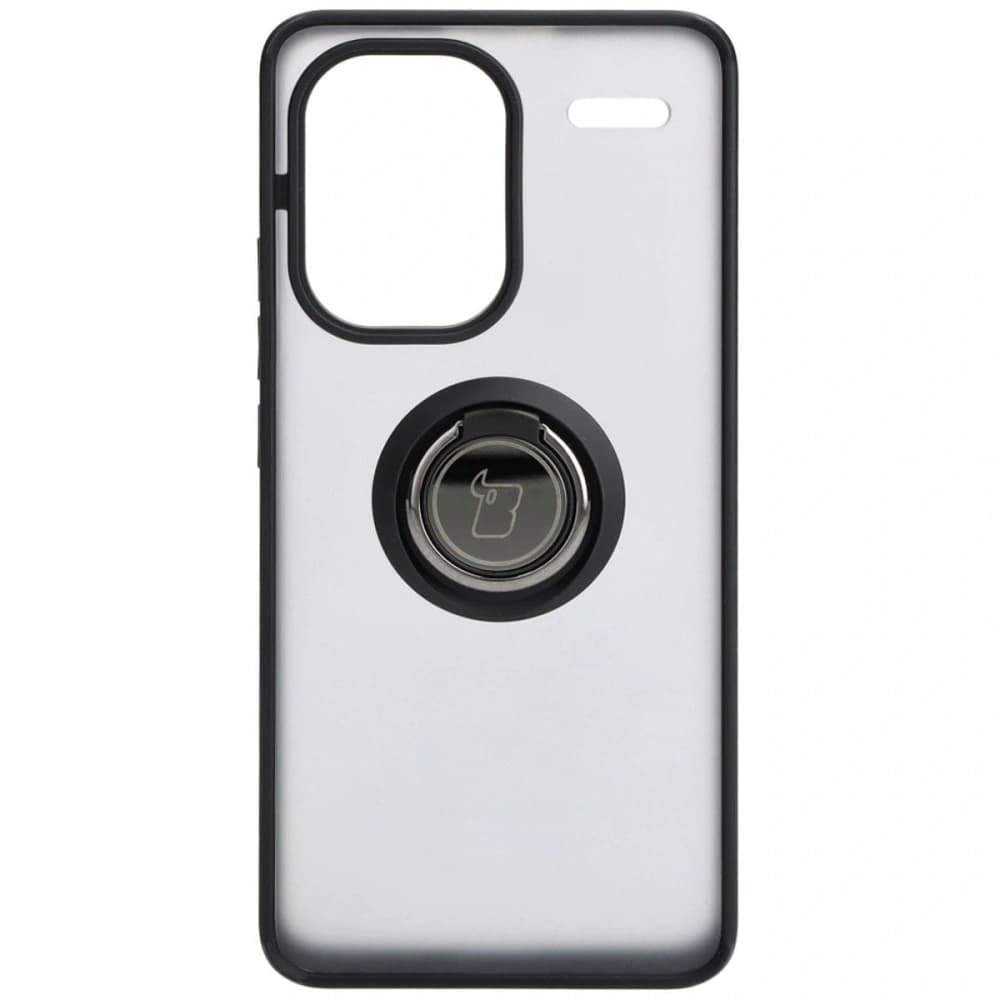 Bizon Case Hybrid Ring Xiaomi Redmi Note 13 Pro+ 5G fumuriu cu un cadru negru - 2