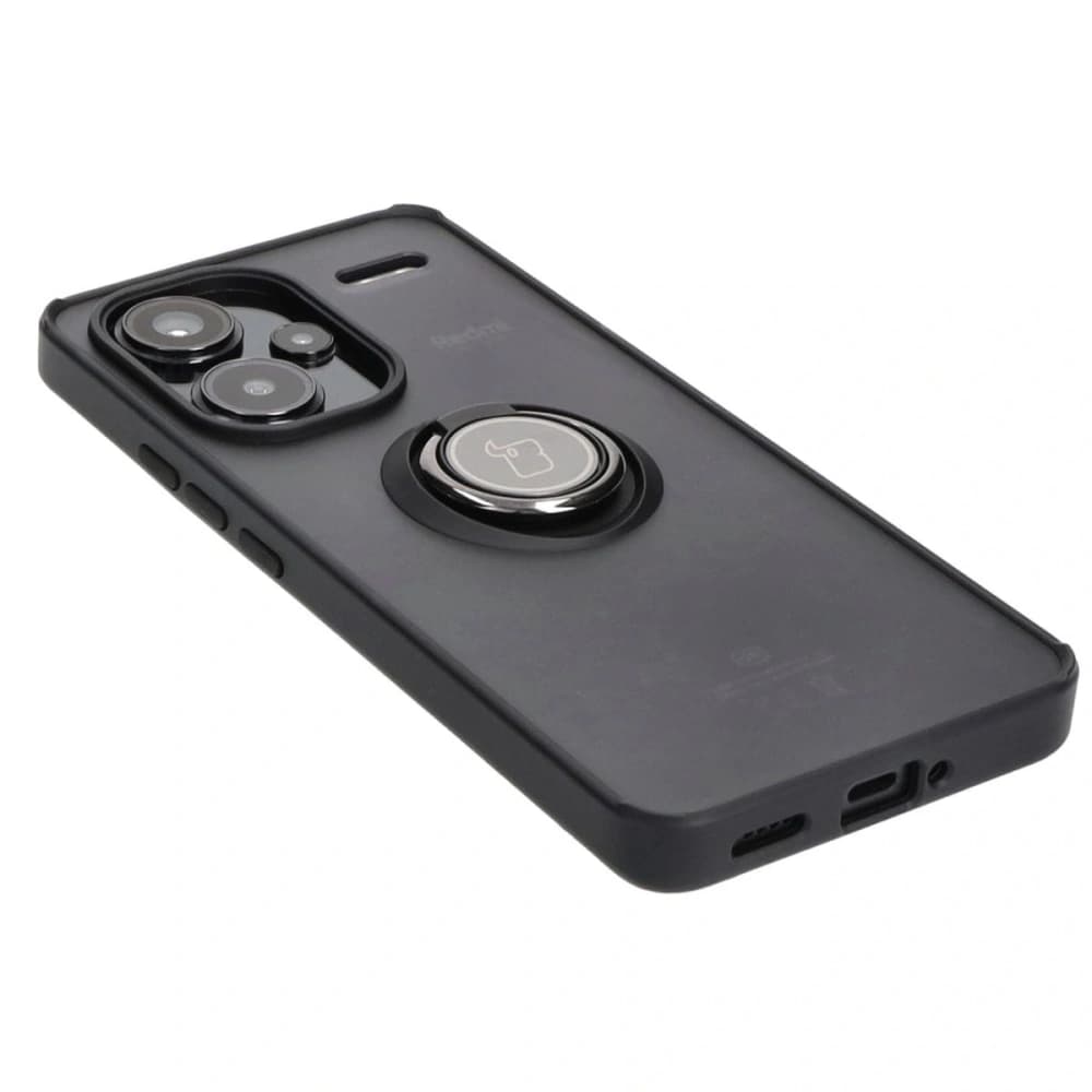 Bizon Case Hybrid Ring Xiaomi Redmi Note 13 Pro+ 5G fumuriu cu un cadru negru - 4
