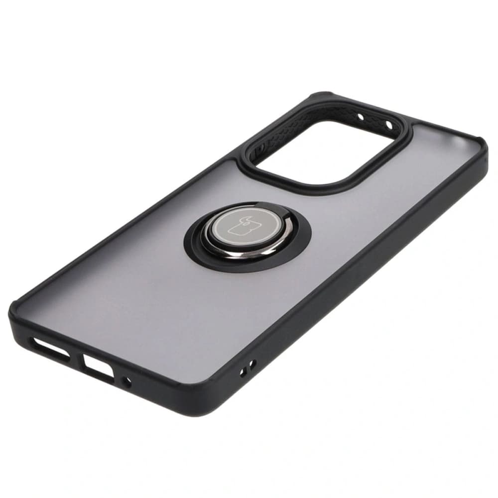 Bizon Case Hybrid Ring Xiaomi Poco M6 Pro 4G / Xiaomi Redmi Note 13 Pro 4G fumuriu cu un cadru negru - 3