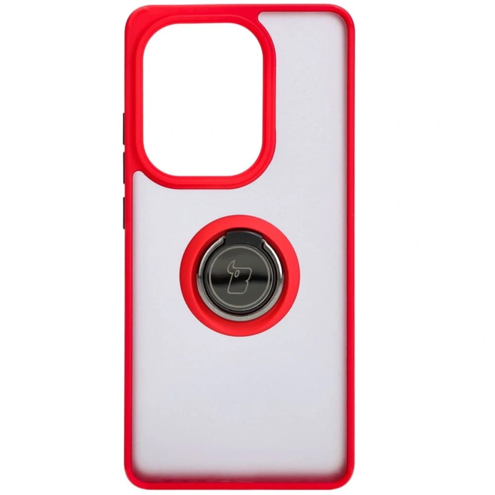 Bizon Case Hybrid Ring Xiaomi Poco M6 Pro 4G / Xiaomi Redmi Note 13 Pro 4G fumuriu cu un cadru roșu - 2