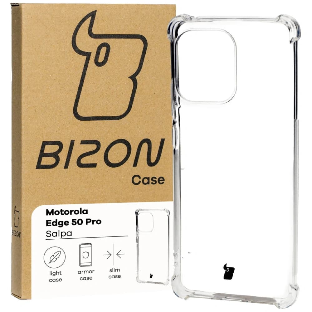 Bizon Case Salpa für Motorola Edge 50 Pro klar