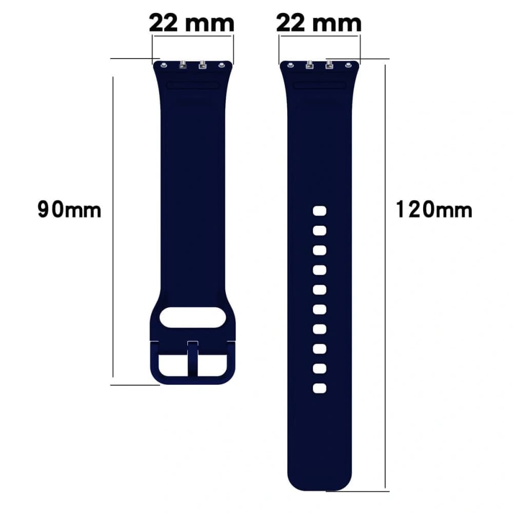 Bizon Strap Watch Silicone Samsung Galaxy Fit 3 marineblau - 2