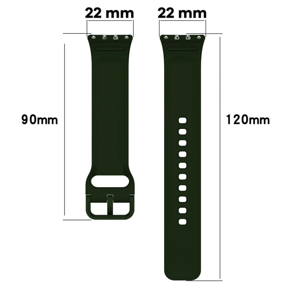 Bizon Armbanduhr Silikon Samsung Galaxy Fit 3 dunkelgrün - 2