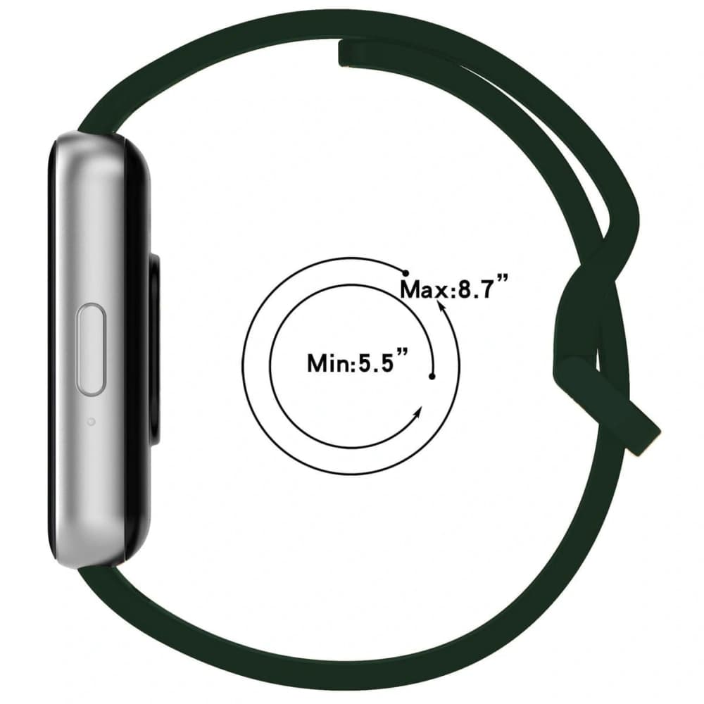 Bizon Armbanduhr Silikon Samsung Galaxy Fit 3 dunkelgrün - 6