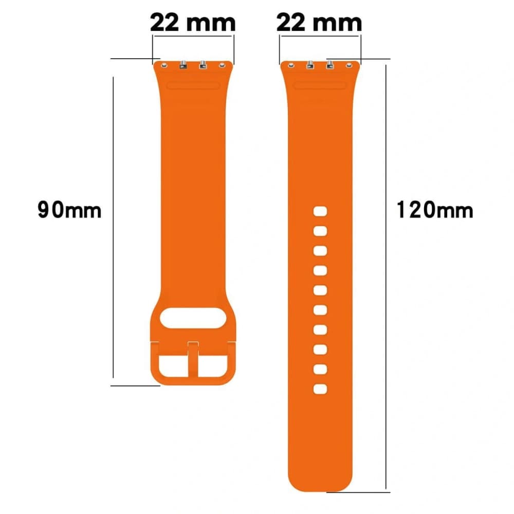 Bizon Strap Uhr Silikon Samsung Galaxy Fit 3 Karotte - 2