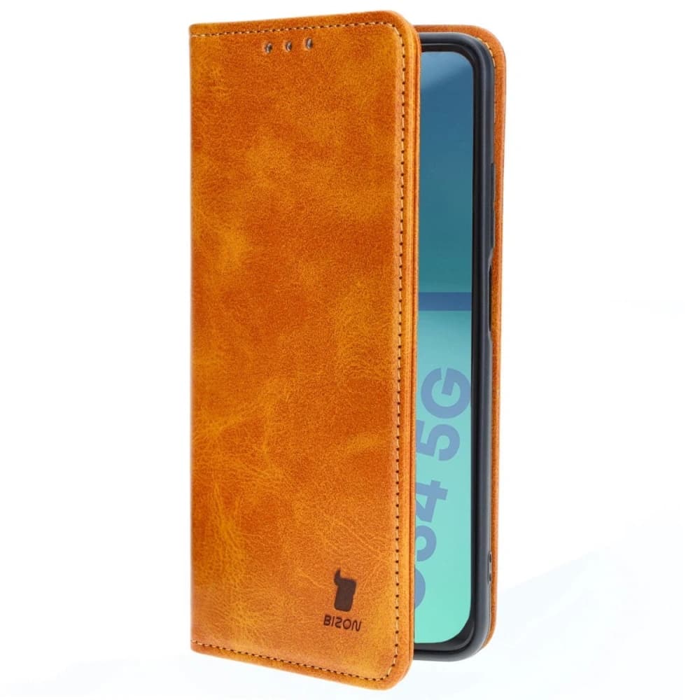 Etui s klopou Bizon Case Pocket Pro pro Motorola Moto G34 5G hnědé - 7