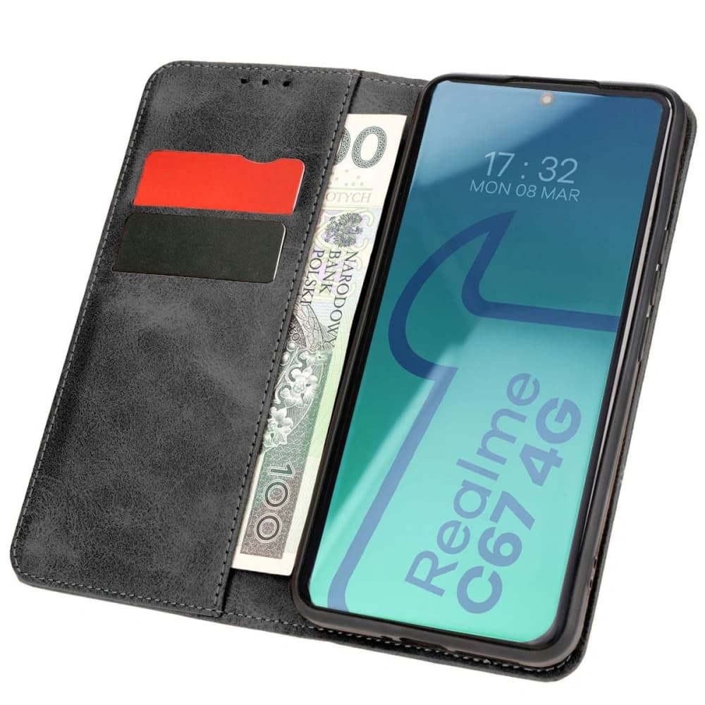Pouzdro s klopou Bizon Case Pocket Pro pro Realme C67 4G černé - 1