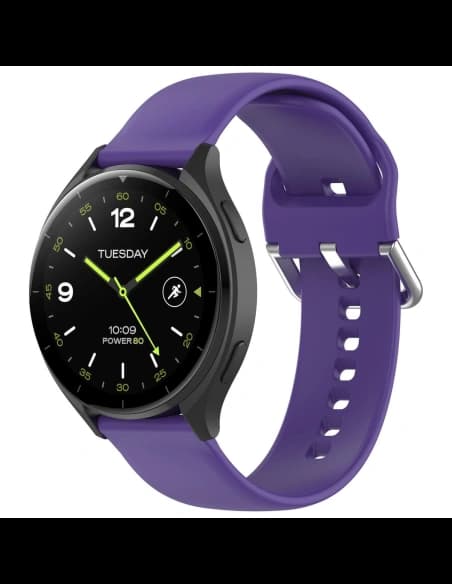 Pasek Bizon Strap Watch Silicone Pro do Xiaomi Watch 2 fialový