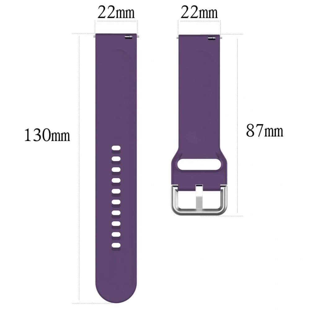 Pasek Bizon Strap Watch Silicone Pro do Xiaomi Watch 2 fialový - 2