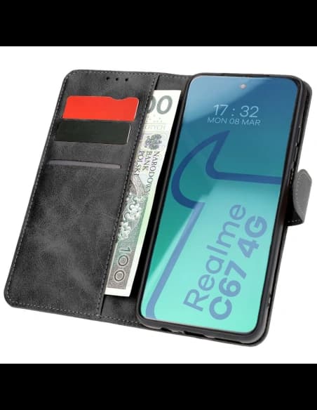 Bizon Case Tasche Realme C67 4G schwarz