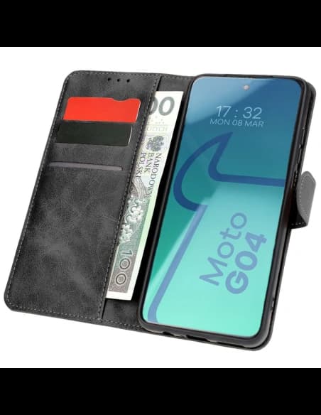 Bizon Case Pocket Motorola Moto G04 / G24 black