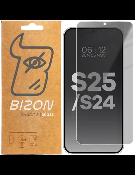 Bizon Glass Clear Shadow Samsung Galaxy S25 / S24 színezett