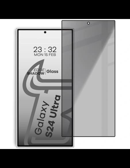 Bizon Glass Edge Shadow Samsung Galaxy S24 Ultra nuanțat cu un cadru negru