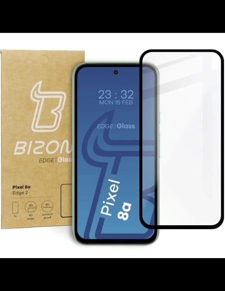 Bizon Glass Edge 2 Pixel 8a fekete
