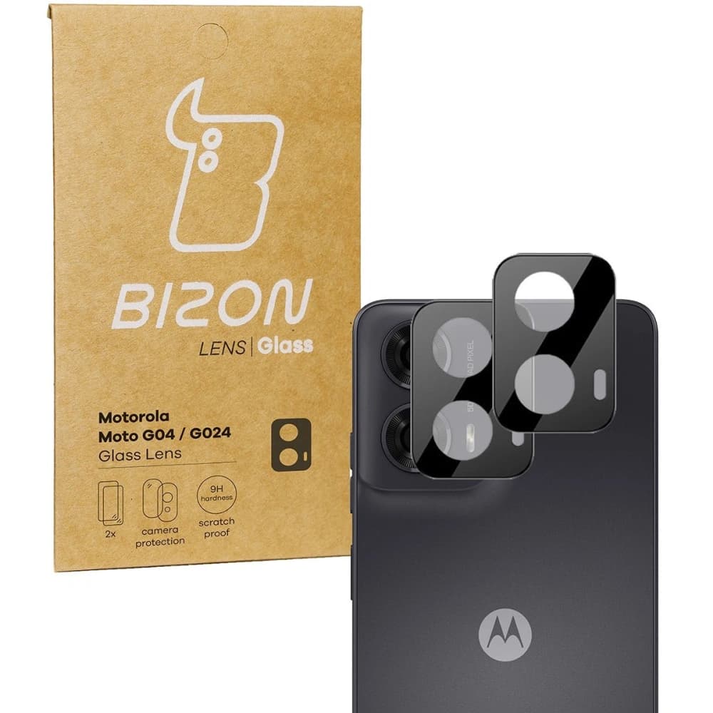 Bizon Glass Lens Motorola Moto G04 / G24 [2 PACK] - 1
