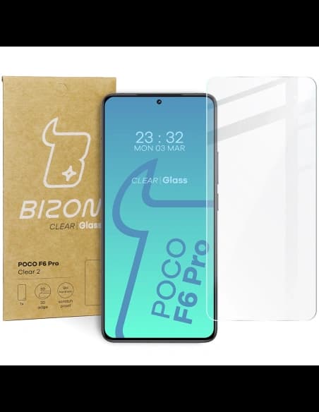 Tvrzené sklo Bizon Glass Clear 2 pro Xiaomi Poco F6 Pro
