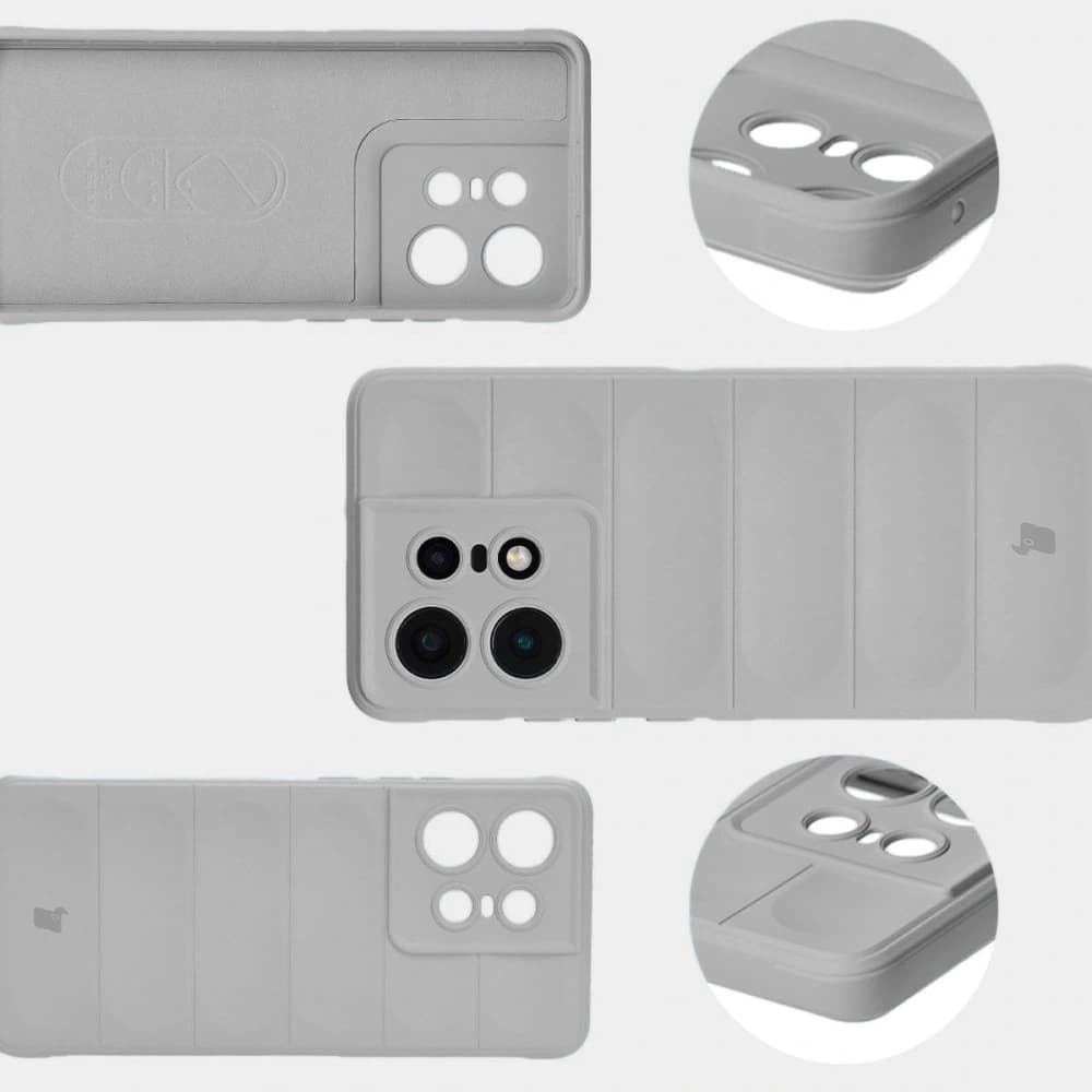 Pancéřové pouzdro Bizon Case Tur pro Motorola Edge 50 Pro světle šedé - 9