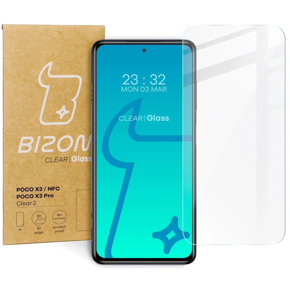 Bizon Glas Klar 2 Xiaomi Poco X3 / NFC / Pro - 1