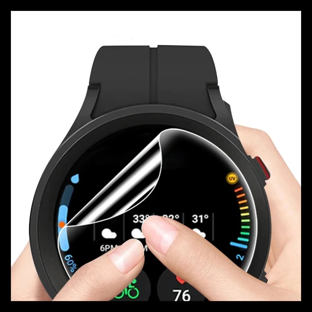 Folie hydrogelové na displej Bizon Glass Watch Hydrogel pro Samsung Galaxy Watch 5 Pro 45 mm [2 PACK] - 3