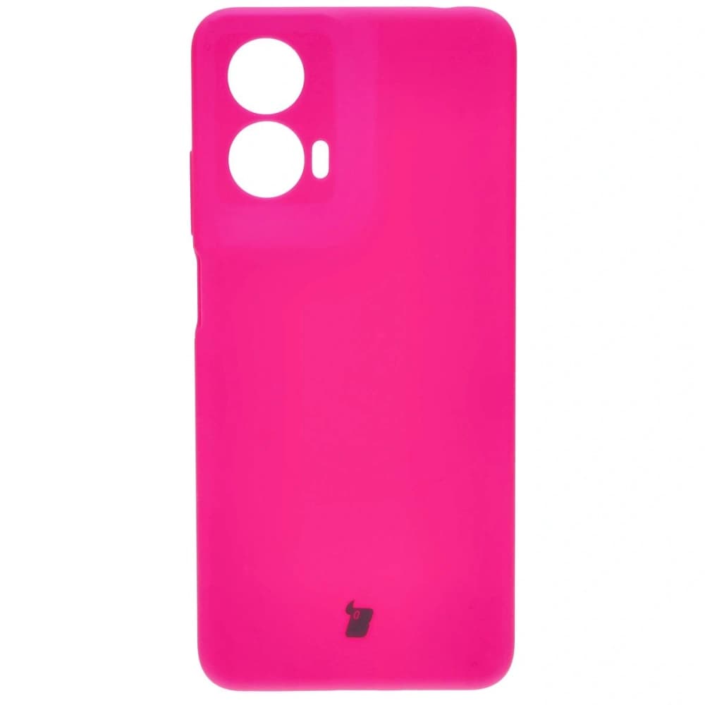 Silikonové pouzdro Bizon Soft Case pro Motorola Moto G24 / G24 Power neonově růžové - 2