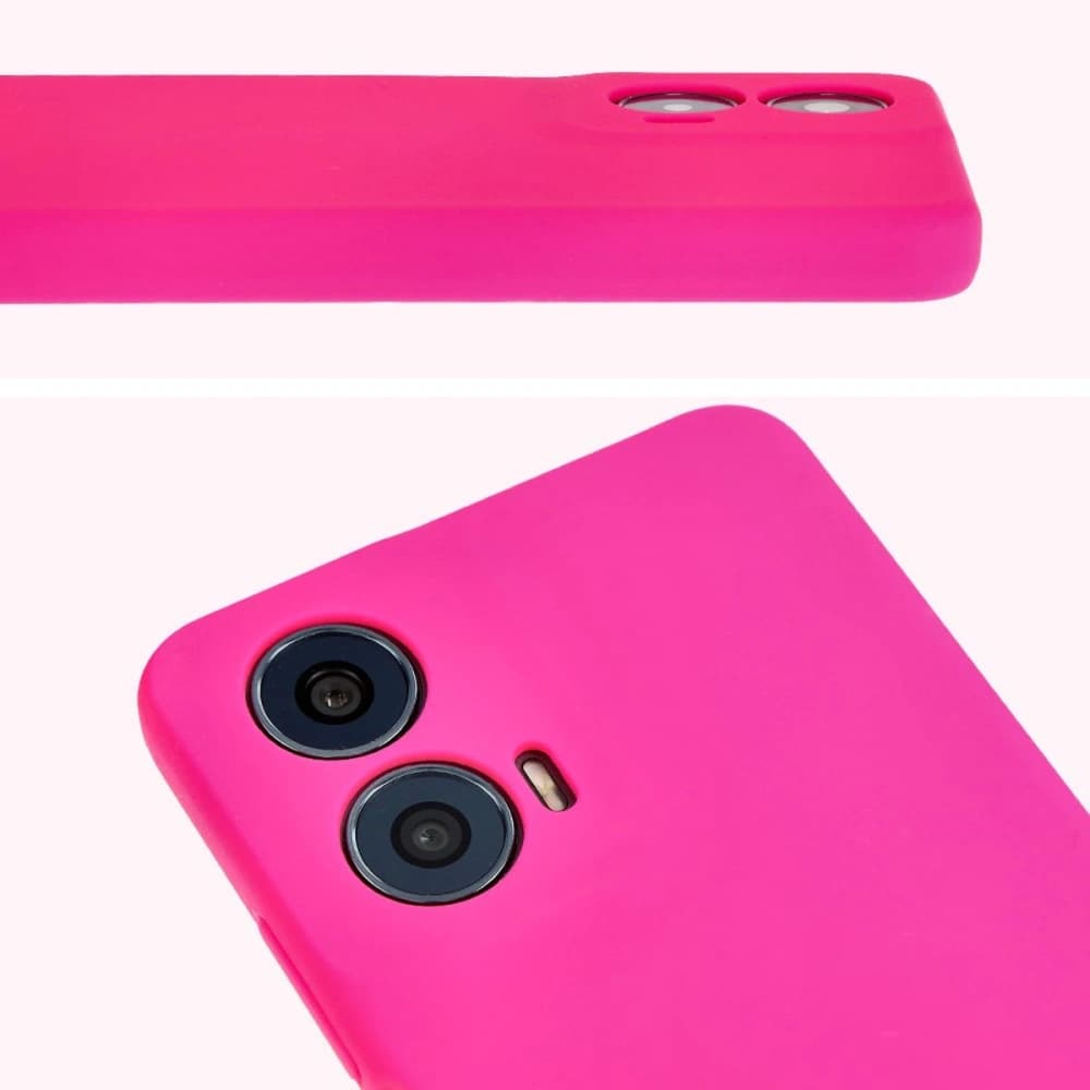 Silikonové pouzdro Bizon Soft Case pro Motorola Moto G24 / G24 Power neonově růžové - 10