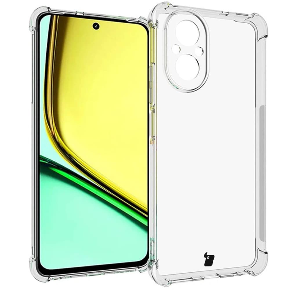 Bizon Case Clear Pack carcasă + 2x sticlă de protecție pentru ecran Realme C67 4G transparentă - 3