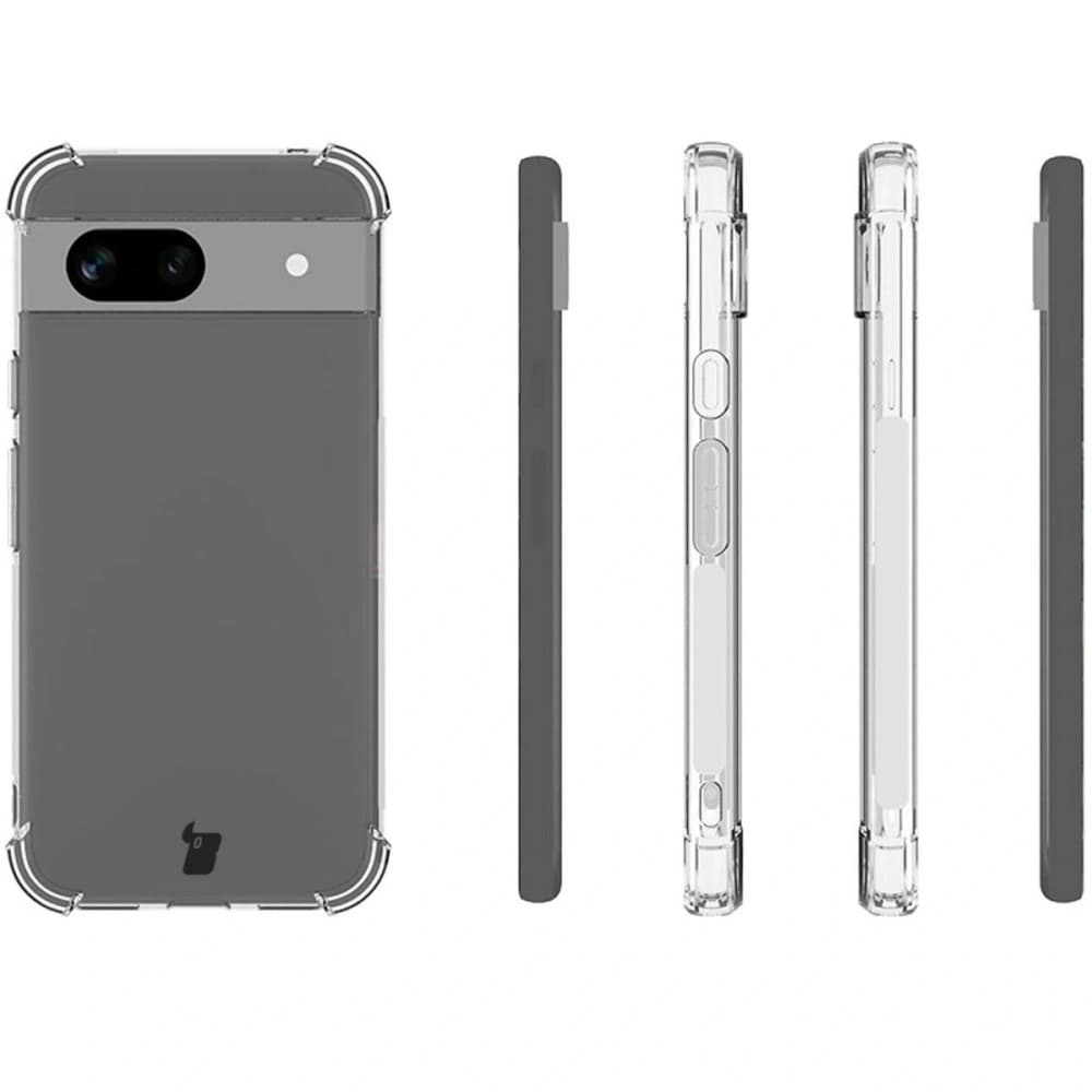 Bizon Case Clear Pack tok + 2x képernyőüveg Google Pixel 8a átlátszó - 4
