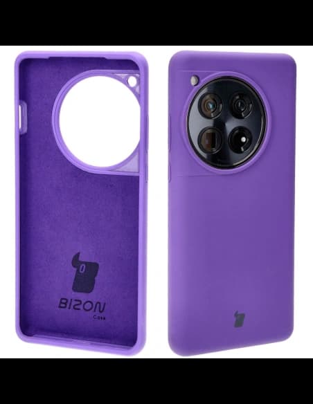 Bison Soft Case silicone cover for OnePlus 12 purple