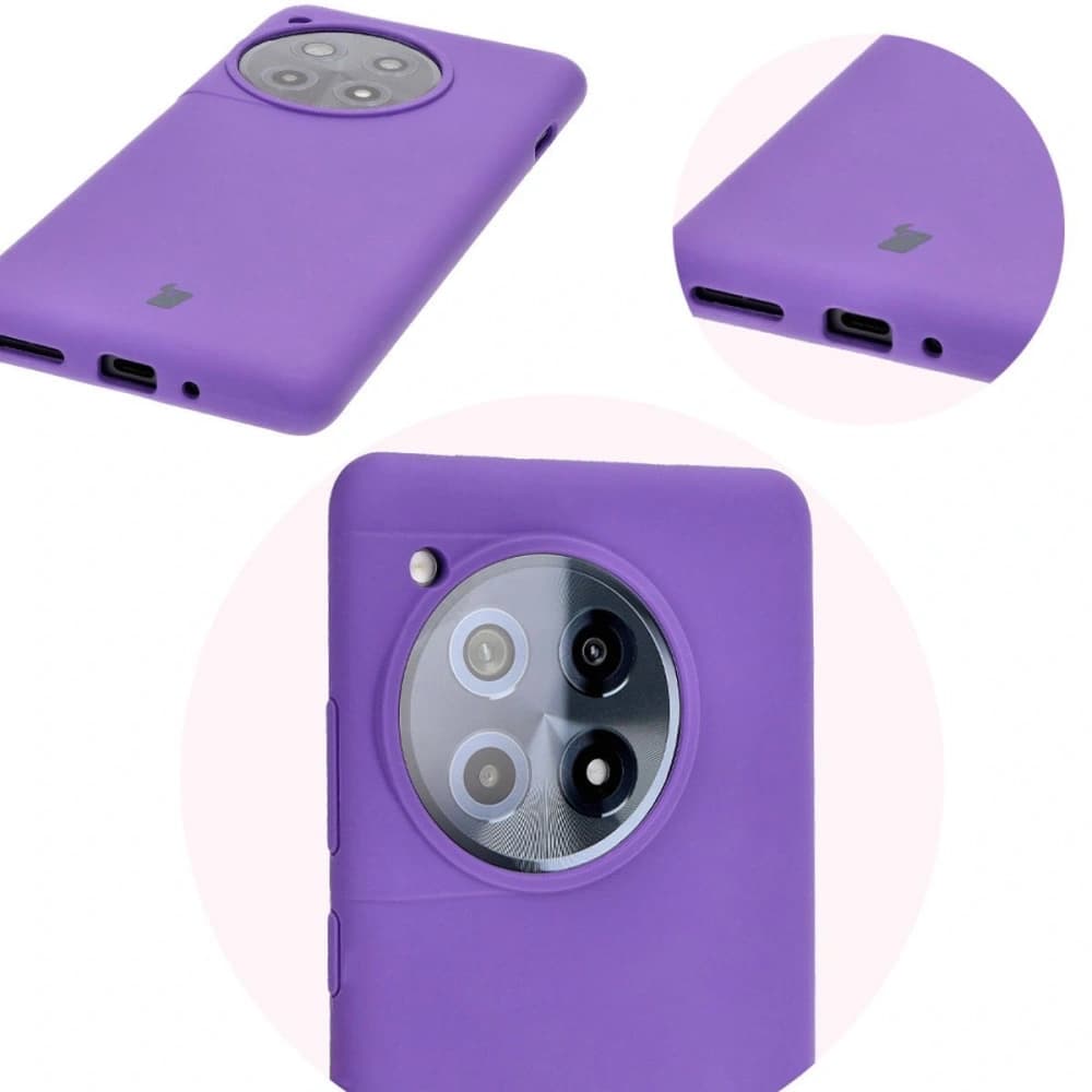 Husa moale Bizon pentru OnePlus 12R, violet. - 12