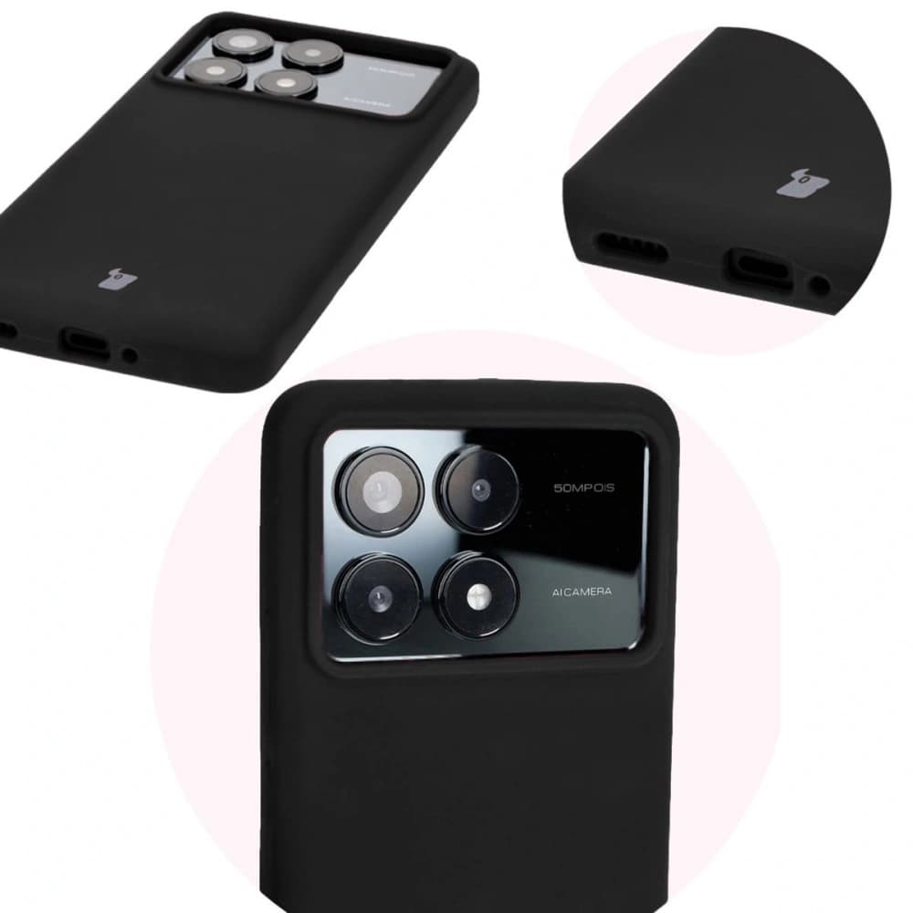 Silikonové pouzdro Bizon Soft Case pro Xiaomi Poco F6 Pro černé - 12