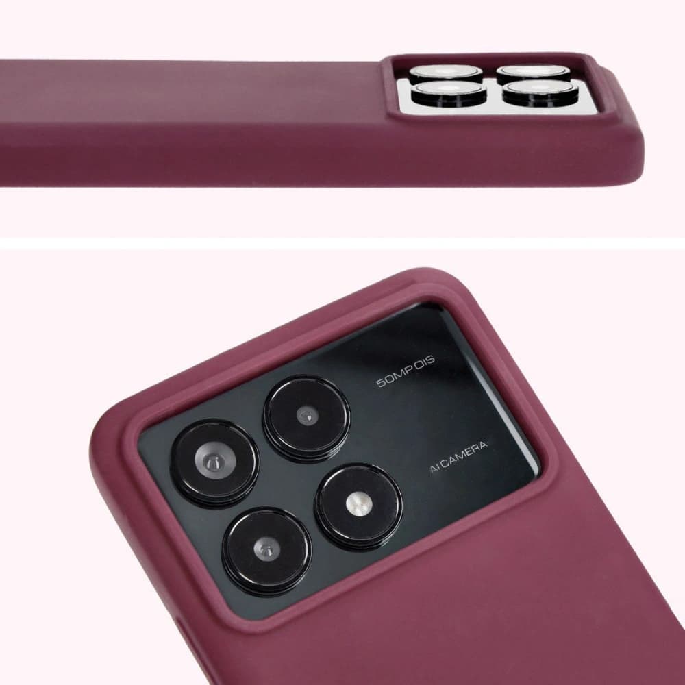 Silikonové pouzdro Bizon Soft Case pro Xiaomi Poco F6 Pro tmavě fialové - 10