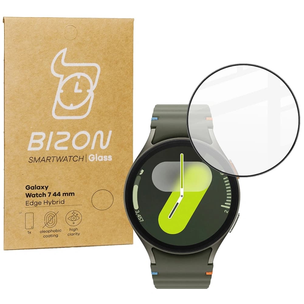 Bizon üvegóra Edge Hybrid Samsung Galaxy Watch 7 44 mm fekete