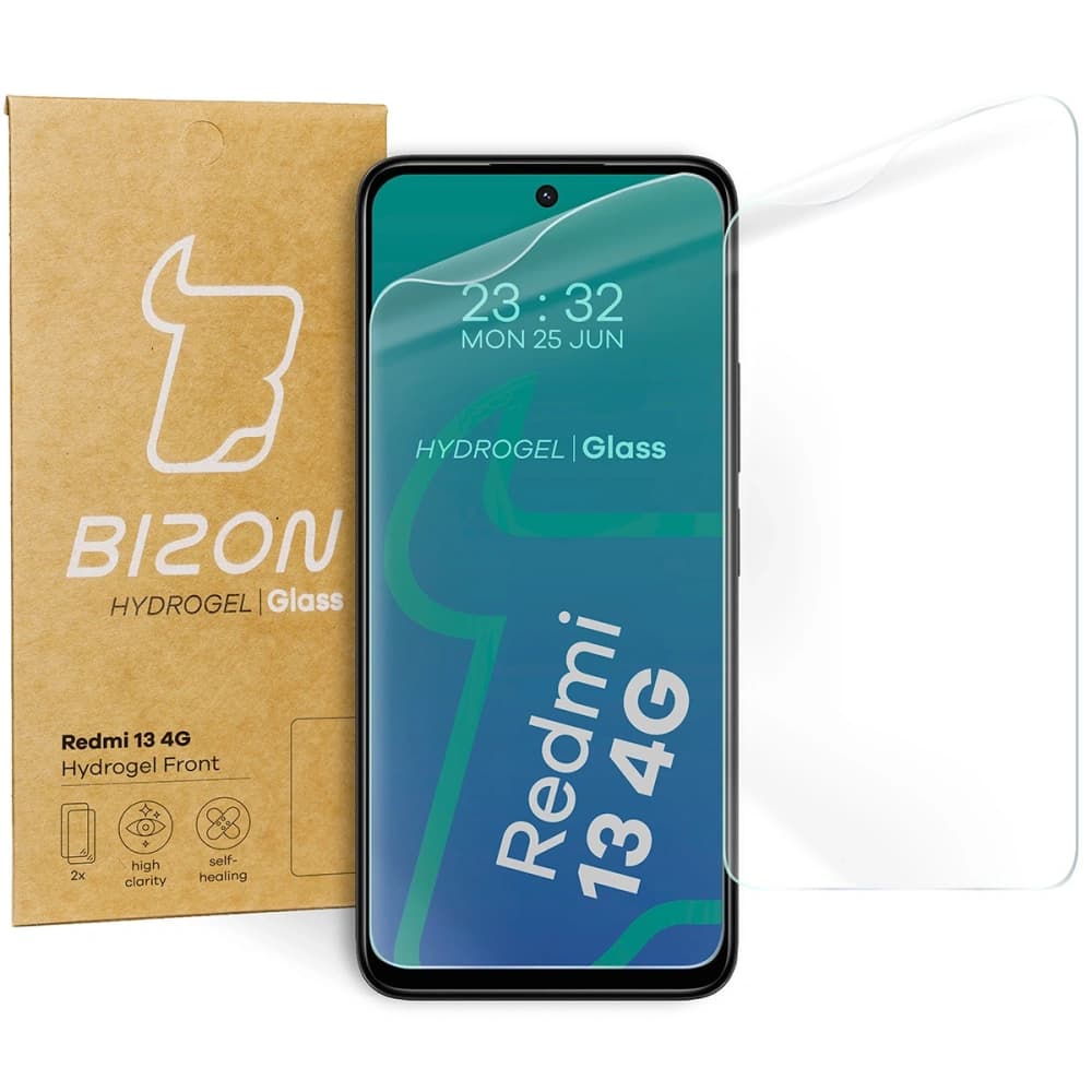 Bizon Glass Hydrogel Elöl Xiaomi Redmi 13 4G [2 PACK] - 1