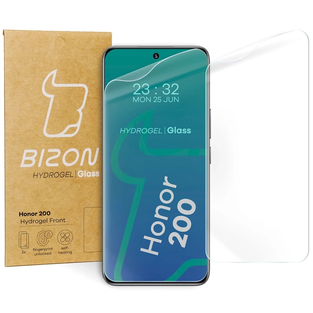 Folia hydrogelová na displej Bizon Glass Hydrogel Front pro Honor 200 [2 PACK] - 3