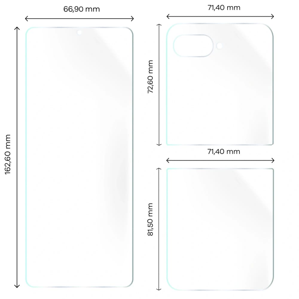 Bizon Glas Hydrogel Motorola Razr 50 - 2