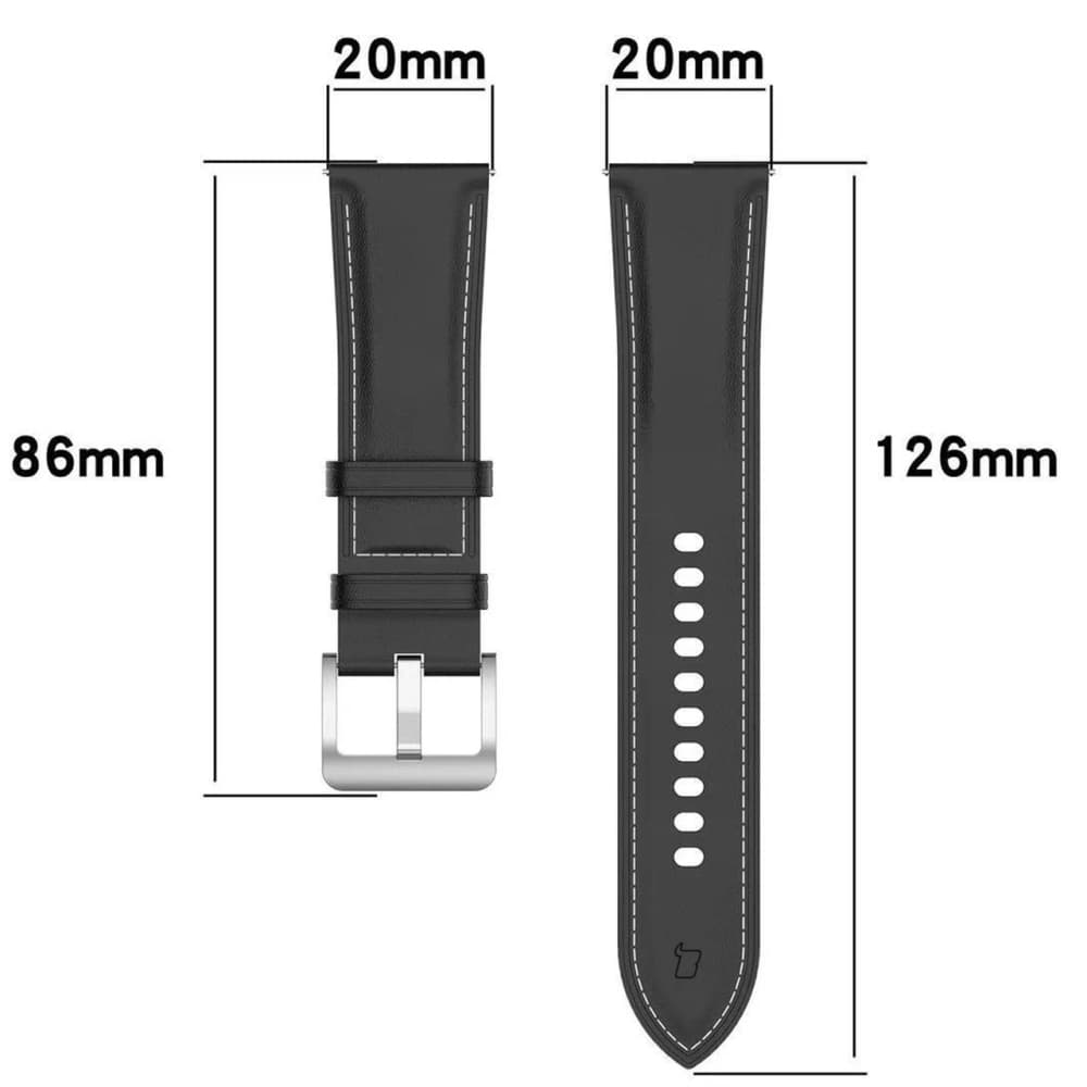 Ceas de mână Bizon Strap Casual Samsung Galaxy Watch FE/7/6/6 Classic/5/5Pro/4/4 Classic negru - 2