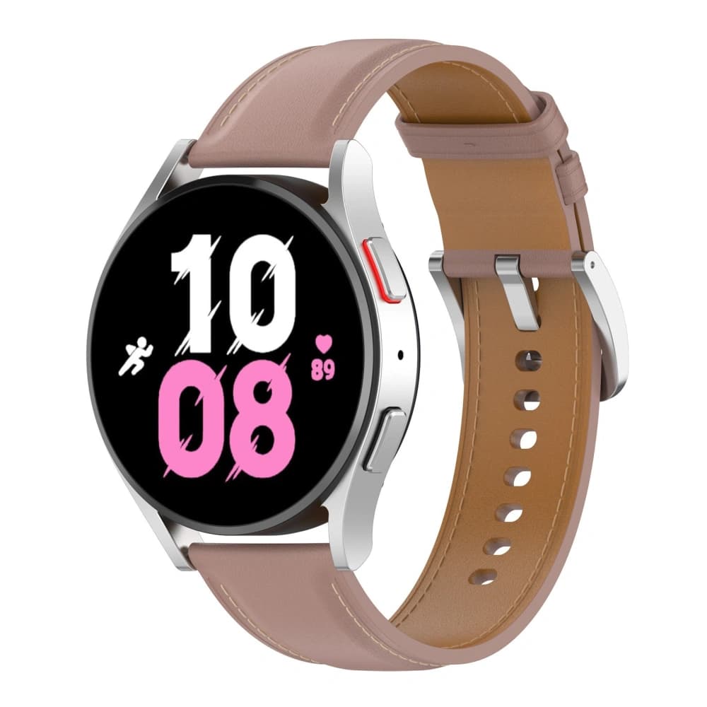 Pasek Bizon Strap Watch Casual do Samsung Galaxy Watch FE/7/6/6 Classic/5/5Pro/4/4 Classic růžový - 1