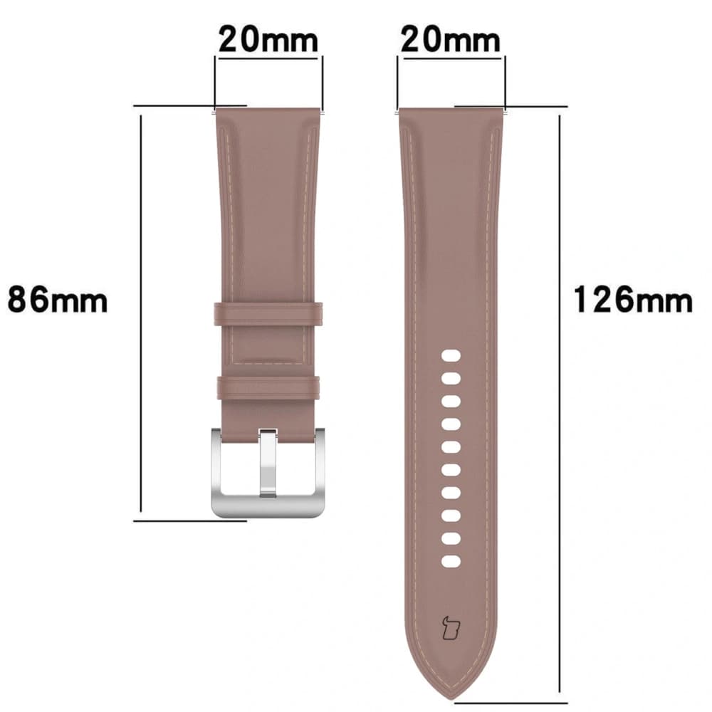 Pasek Bizon Strap Watch Casual do Samsung Galaxy Watch FE/7/6/6 Classic/5/5Pro/4/4 Classic růžový - 2