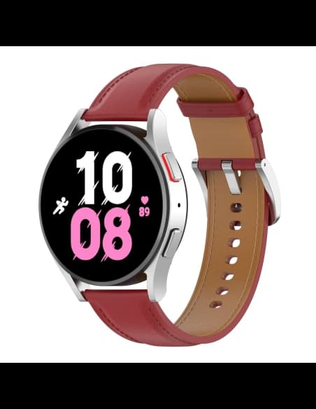 Bizon Strap Uhr Casual Samsung Galaxy Watch FE/7/6/6 Classic/5/5Pro/4/4 Classic rot