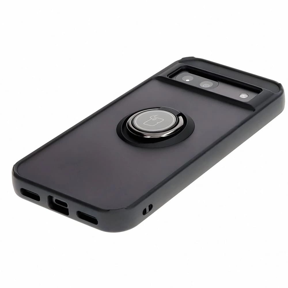 Bizon Case Hybrid Ring Google Pixel 8a füstös fekete kerettel - 3
