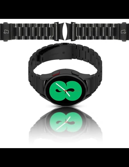 Bizon Strap Watch Aura Samsung Galaxy Watch FE/7/6/6 Classic/5/5 Pro/4/4 Classic schwarz