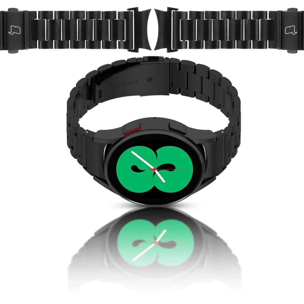 Bizon Strap Watch Aura Samsung Galaxy Watch FE/7/6/6 Classic/5/5 Pro/4/4 Classic black