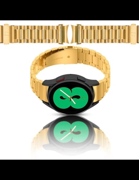 Bizon Strap Uhr Aura Samsung Galaxy Watch FE/7/6/6 Classic/5/5 Pro/4/4 Classic gold