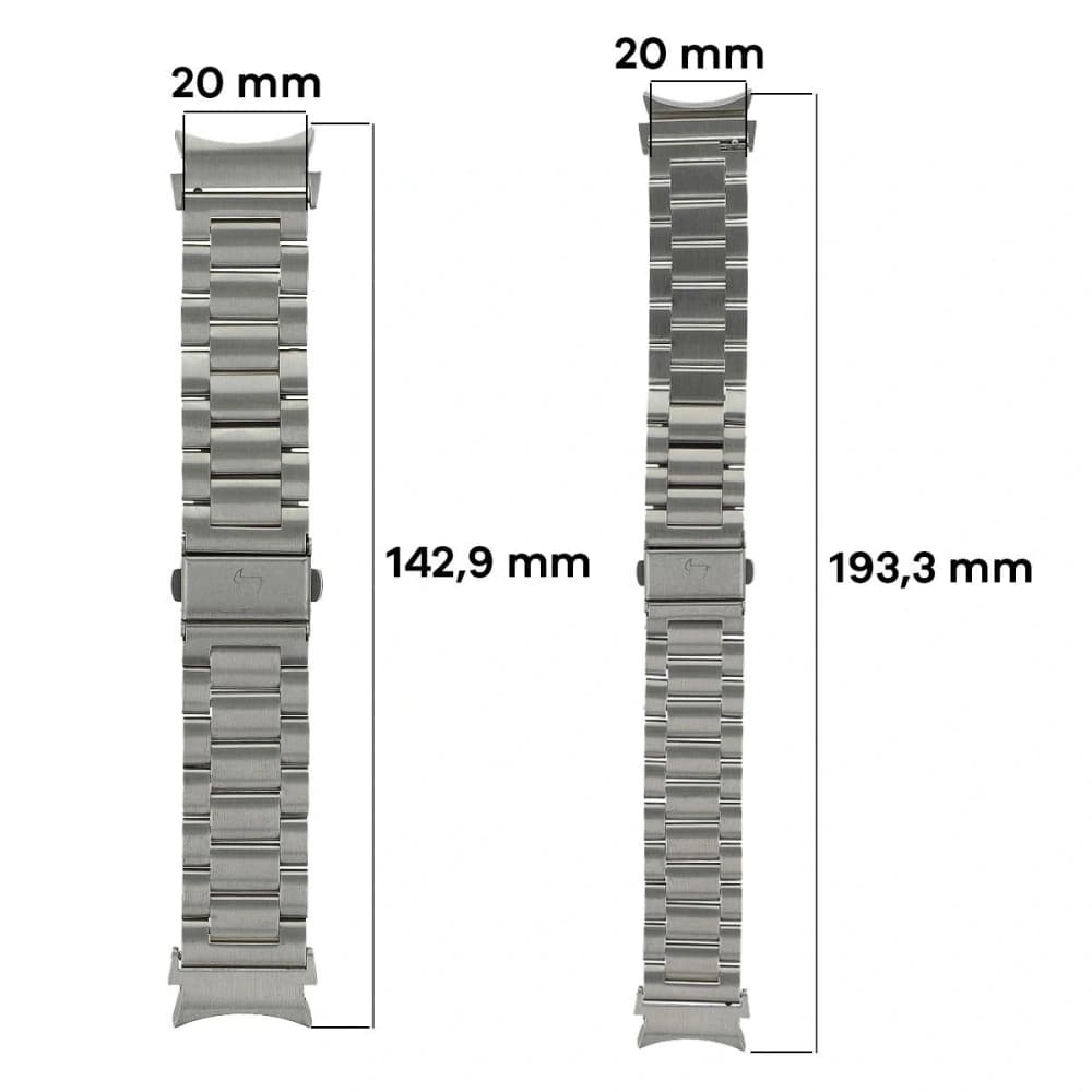 Bizon Strap Watch Aura Samsung Galaxy Watch FE/7/6/6 Classic/5/5 Pro/4/4 Classic silver - 5