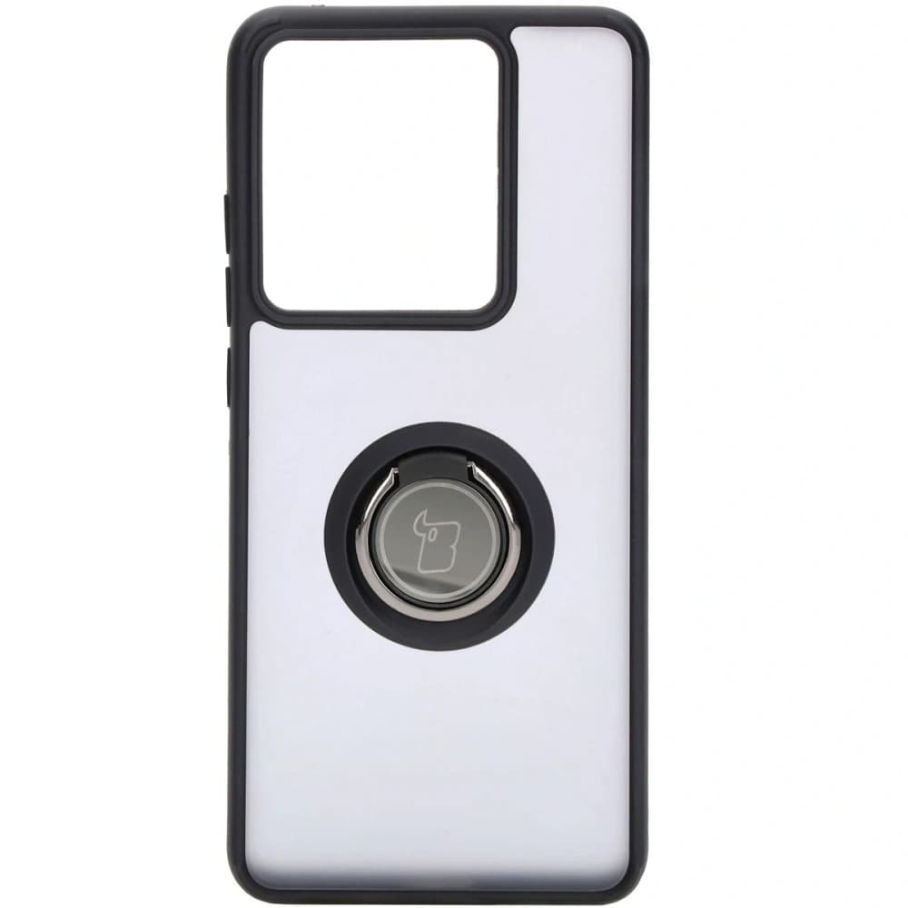 Bizon Case Hybrid Gyűrű Motorola Edge 50 Pro füstös színben, fekete kerettel - 2