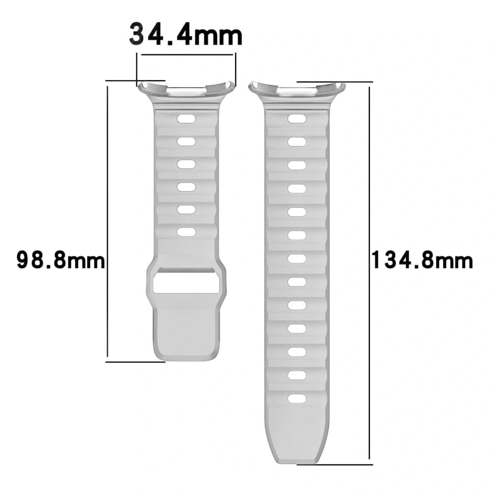 Bizon Strap Watch Silicone Samsung Galaxy Watch Ultra 47 mm light grey - 2