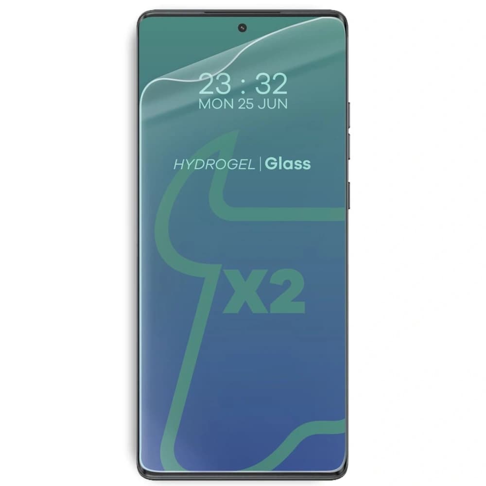 Bizon Case Clear Pack flexibles Gehäuse + 2x Bildschirmfolie Motorola Moto G85 5G klar - 2